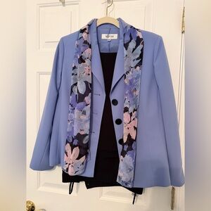 Misses-Suit Studio 2piece suit. Gd cond.Size 12P. Black pants, lilac jacket $30